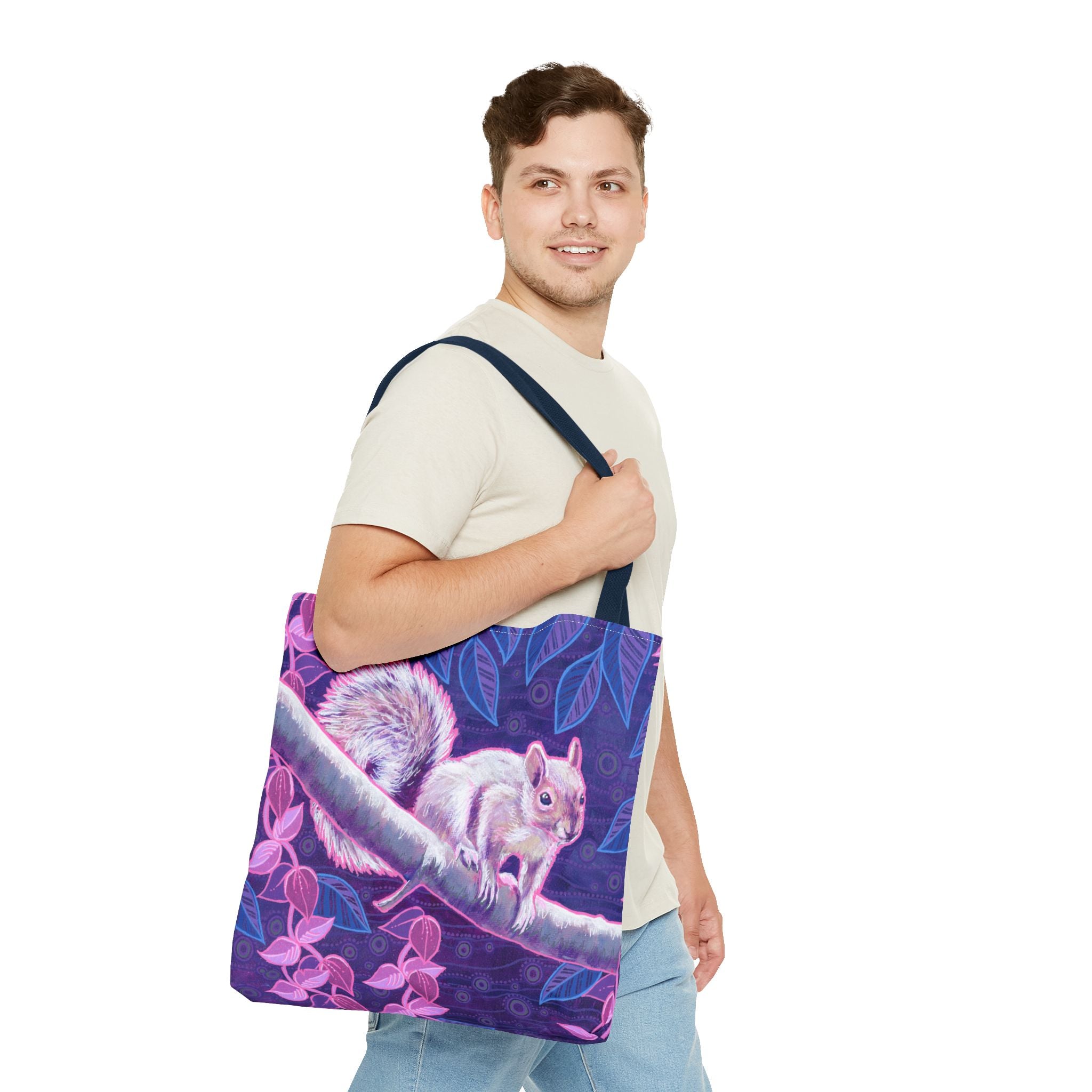 Shy Squirrel Tote Bag