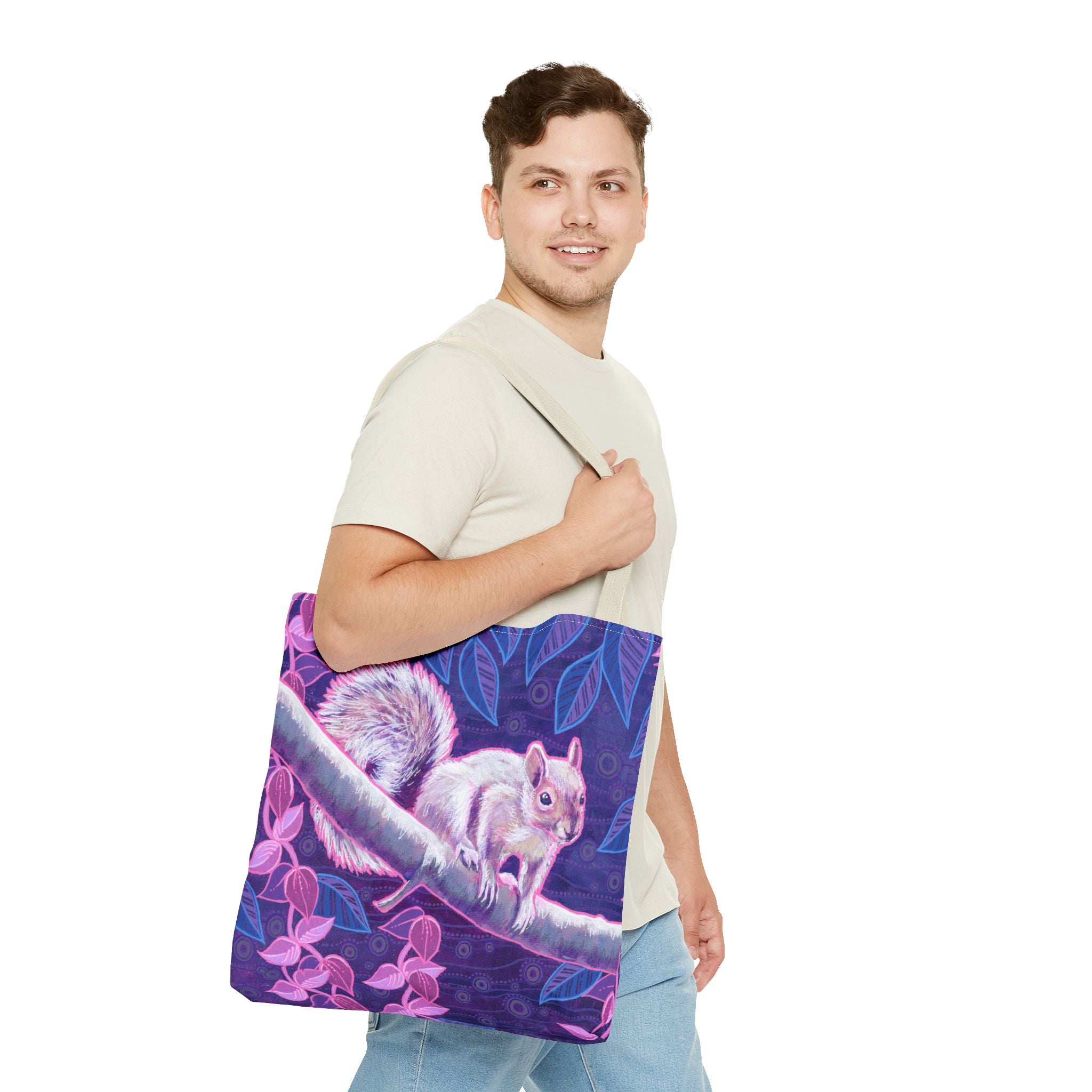 Shy Squirrel Tote Bag