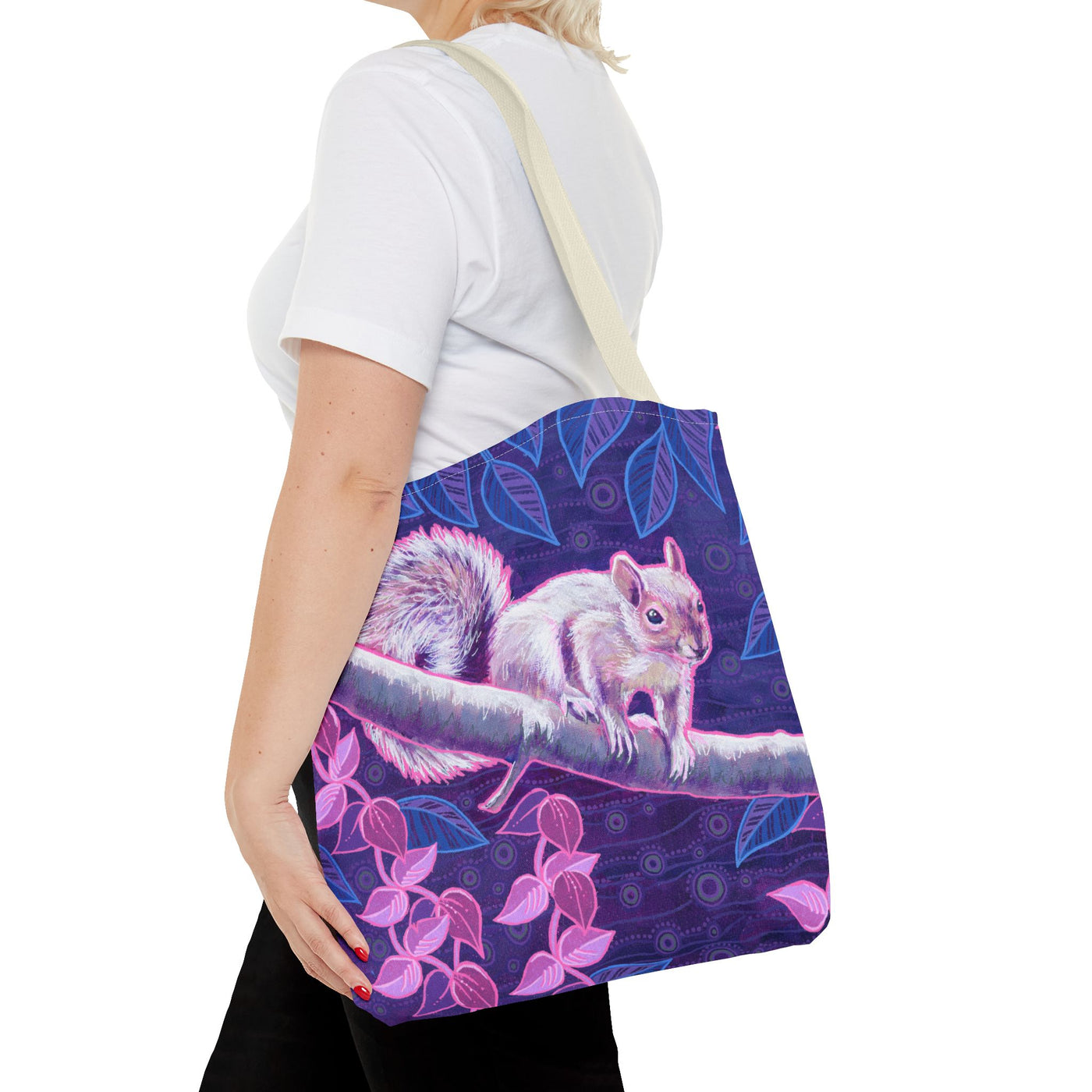 Shy Squirrel Tote Bag